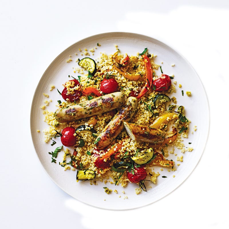 Photo of Chicken sausage & vegetable traybake by WW