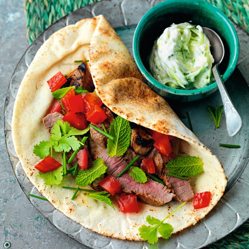 Photo of Harissa lamb with courgette tzatziki by WW