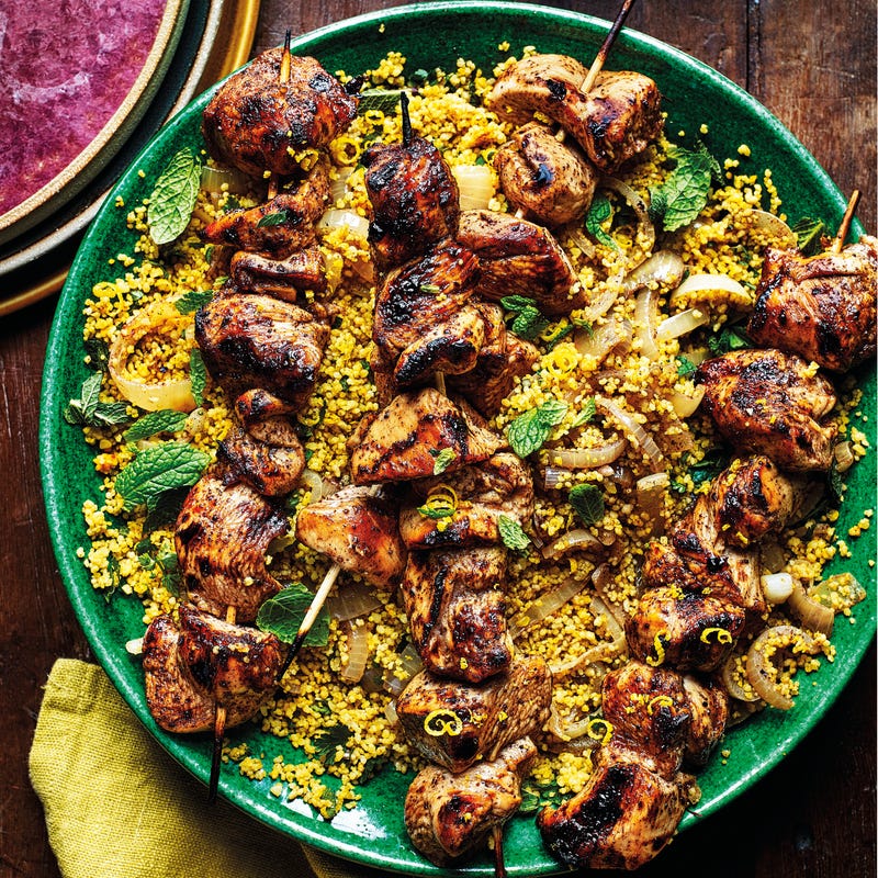 Photo of Chicken kebabs with herby couscous by WW