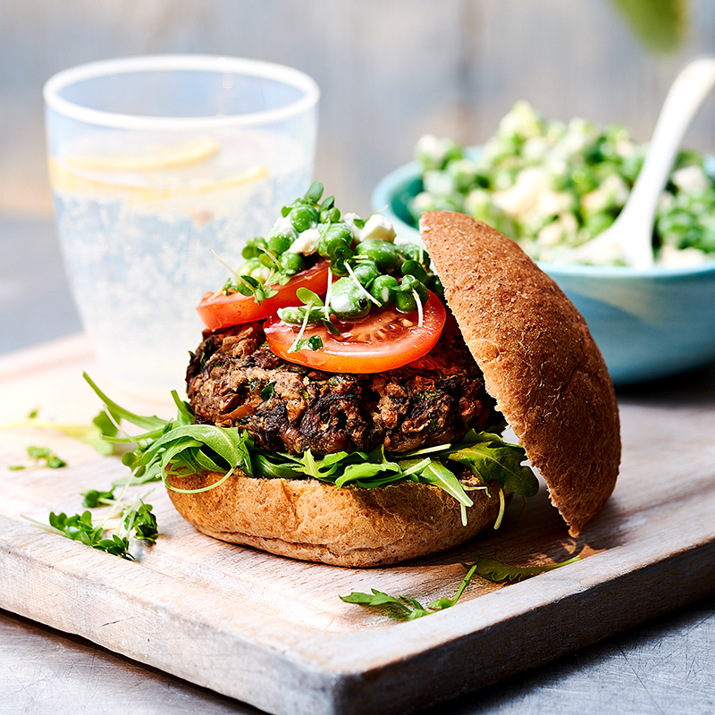 Photo of Mushroom & lentil burgers by WW