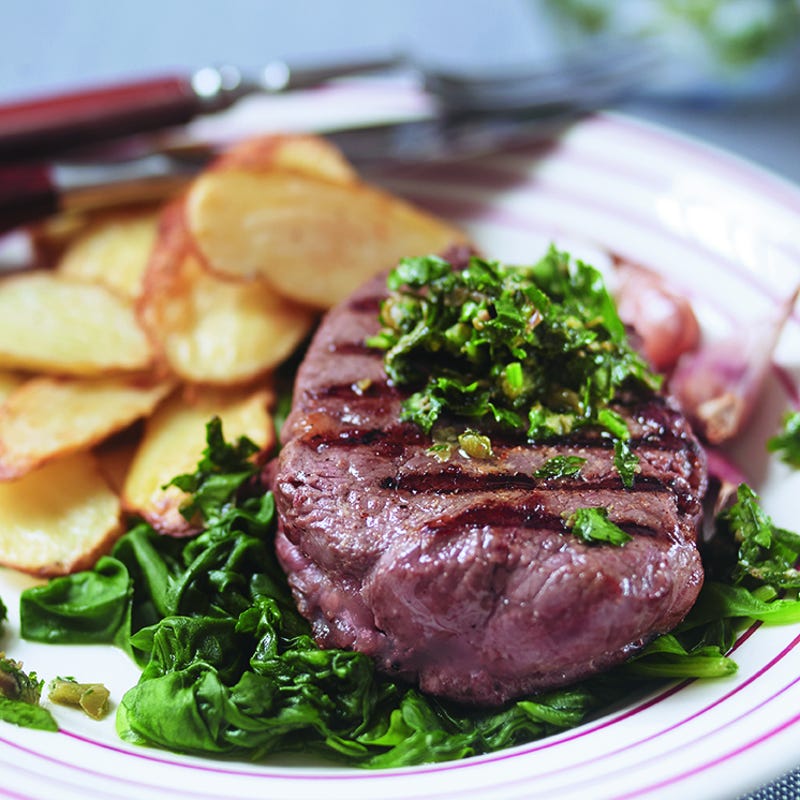 Photo of Seared fillet with salsa verde & spinach by WW