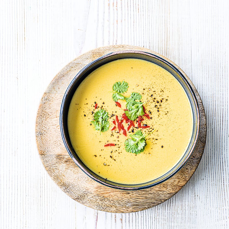 Photo of White bean saffron soup by WW