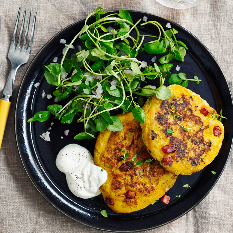 Photo of Butternut squash & pancetta cakes by WW