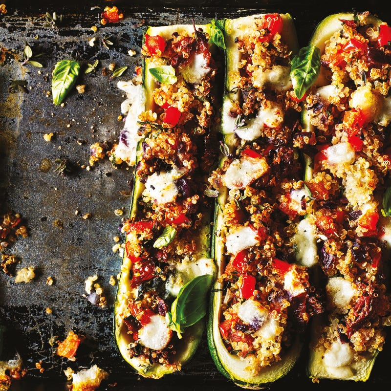 Photo of Herby quinoa stuffed courgettes by WW