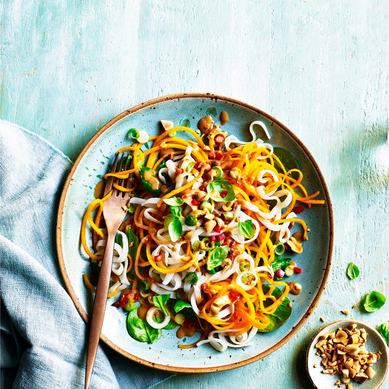 Photo of Veggie pad Thai with a satay dressing by WW