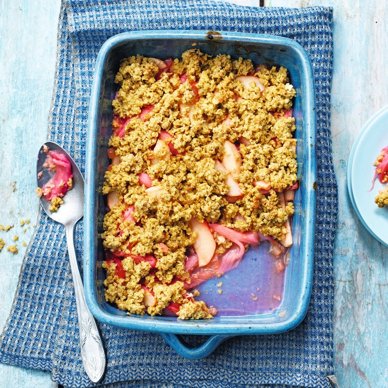 Photo of Rhubarb & apple crisp by WW
