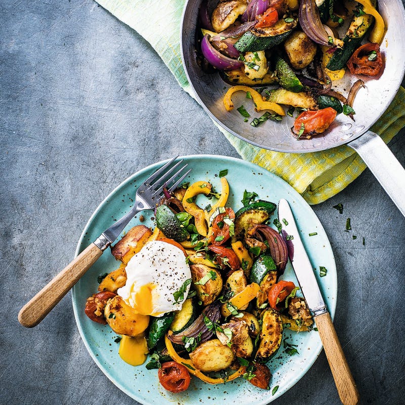 Photo of Veggie hash with poached eggs by WW