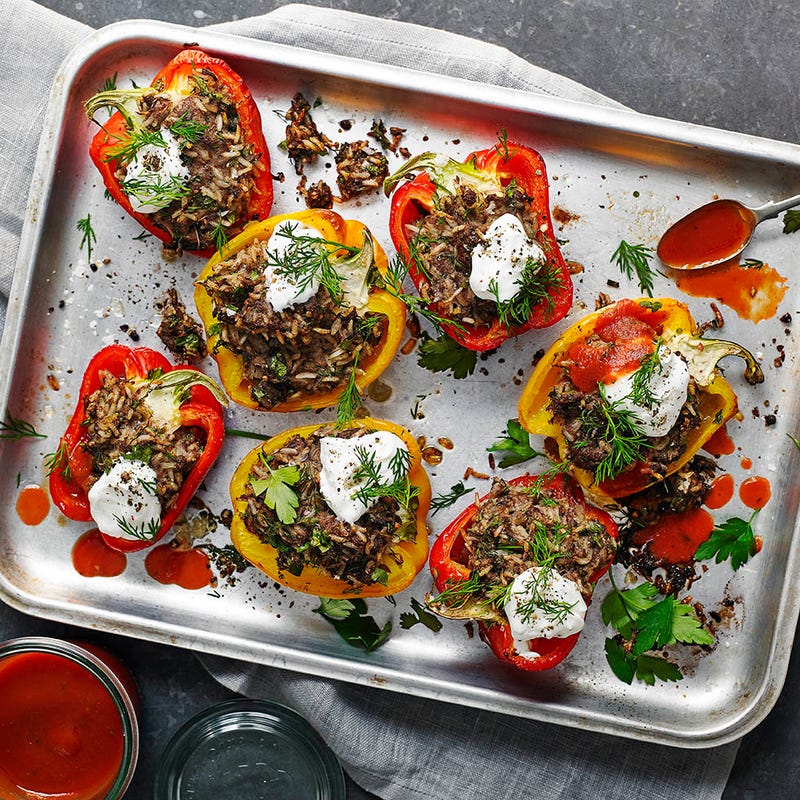 Photo of Beef & rice stuffed peppers by WW