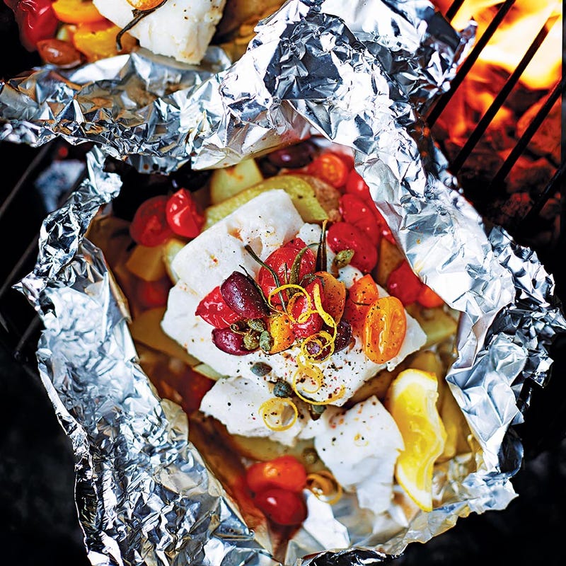 Photo of Barbecue Mediterranean fish parcels by WW