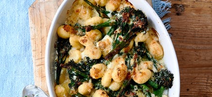 Blue cheese & gnocchi bake