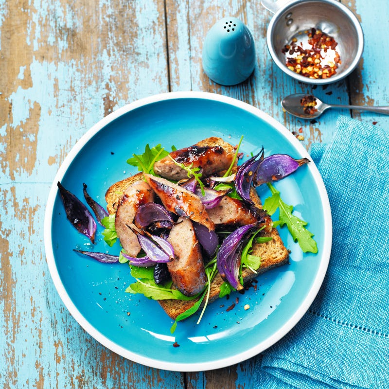 Photo of Sticky sausage open sandwich by WW