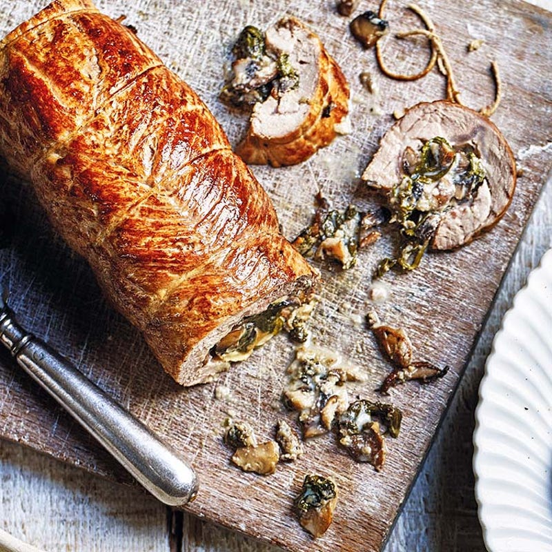 Photo of Loin of pork stuffed with mushroom & spinach by WW