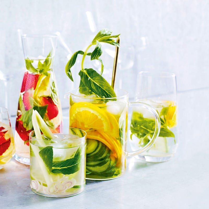 Photo of Cucumber, orange & mint water by WW