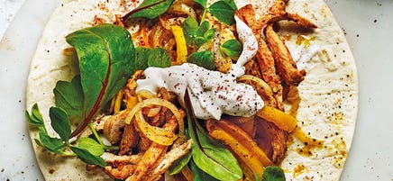 Piri piri chicken wrap