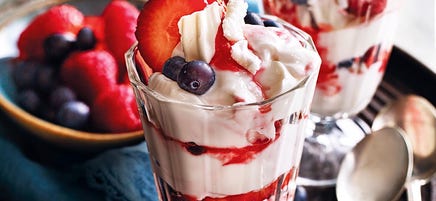 Summer berry mess