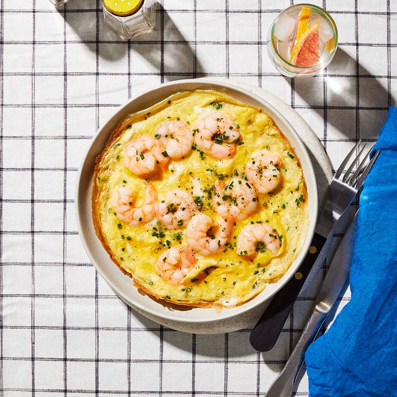 Photo of Prawn & chive omelette by WW