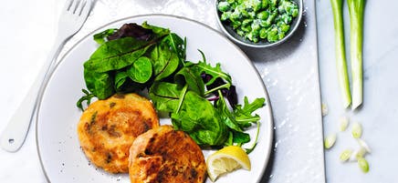 Sweet potato & salmon fishcakes