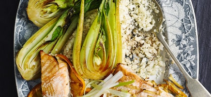 Orange & ginger baked salmon