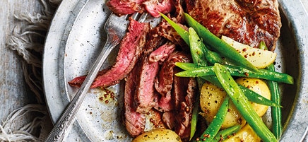 Steak, green bean & potato salad