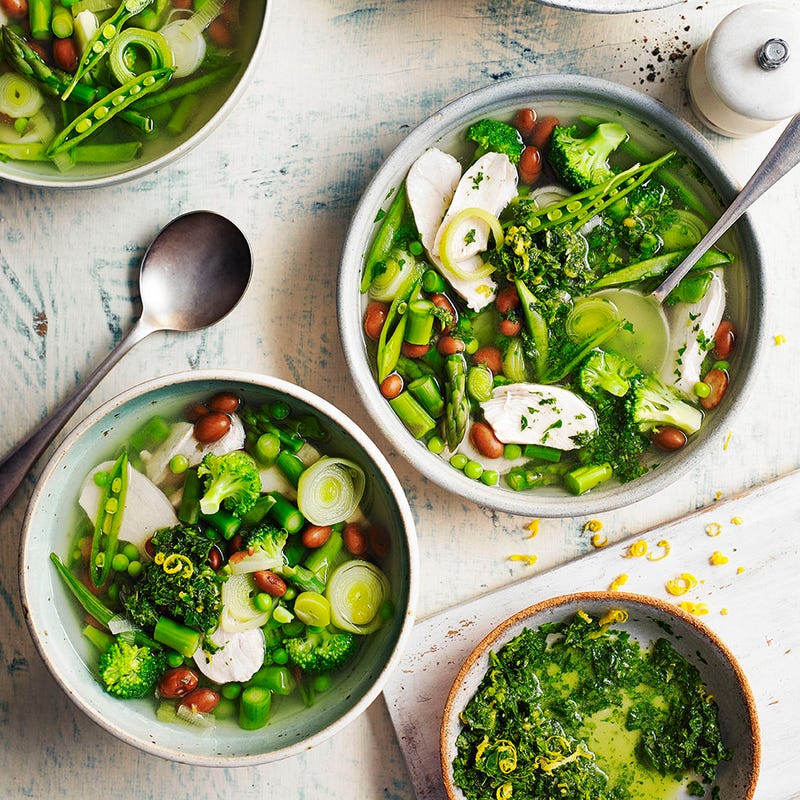 Photo of Chicken, borlotti bean & vegetable soup with pistou by WW