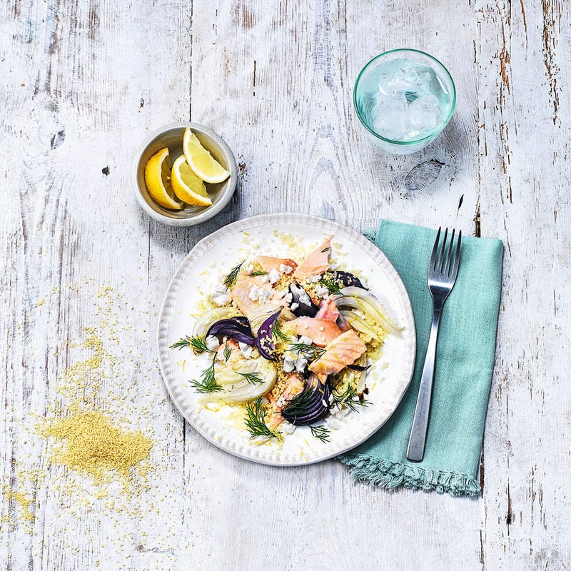 Photo of Salmon with fennel and feta couscous by WW