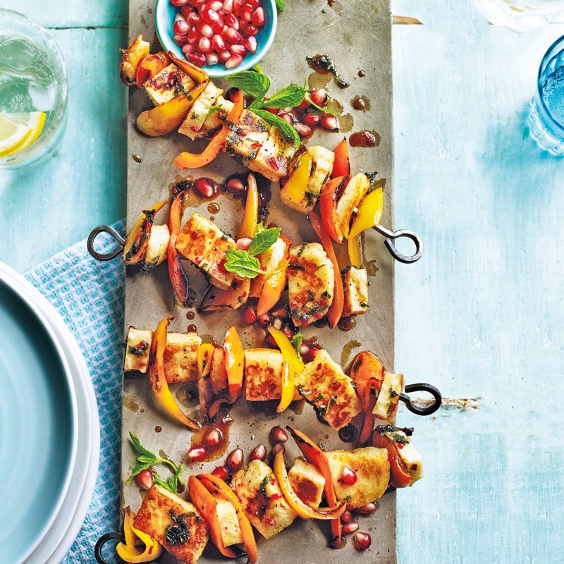 Photo of Pomegranate & mint marinade with halloumi by WW