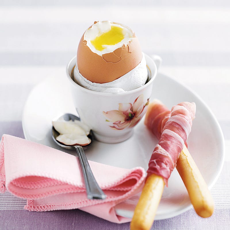 Photo of Soft-boiled egg with parma ham soldiers by WW