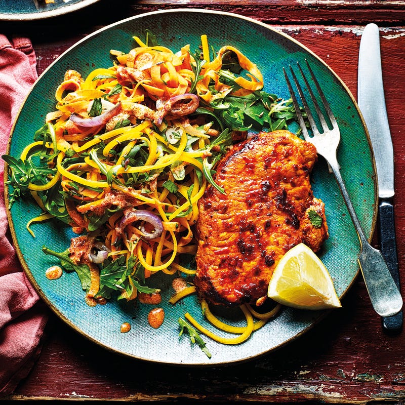 Photo of Harissa pork & cumin-spiced 'noodles' by WW