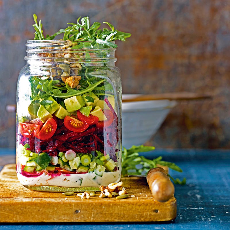 Photo of Vegan salad jar by WW
