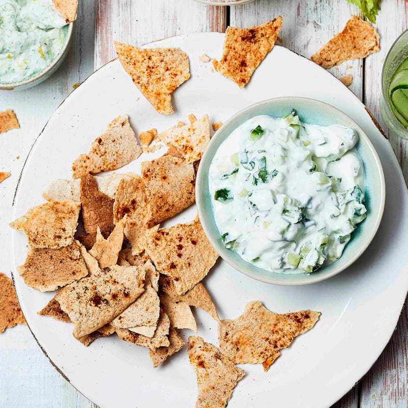 Photo of Cucumber & mint dip with spiced tacos by WW