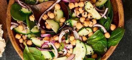 Spiced chickpea salad
