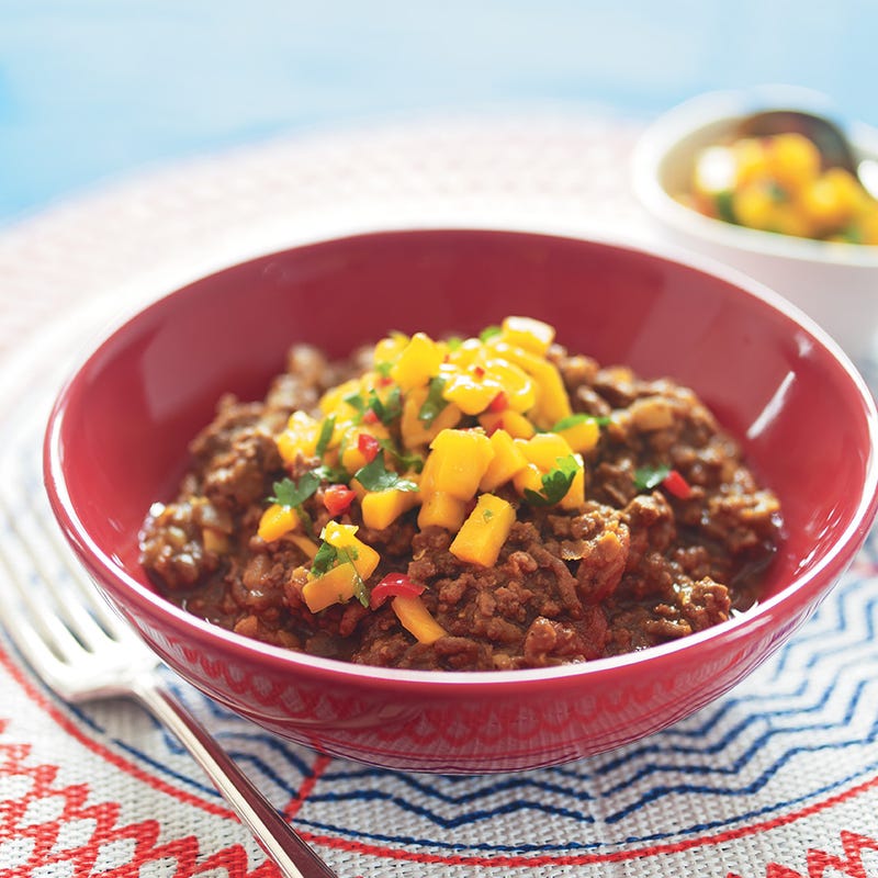 Photo of Beef keema dhansak & fresh mango chutney by WW