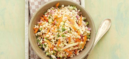 Salade d'orge multicolore