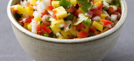 Homemade mango salsa