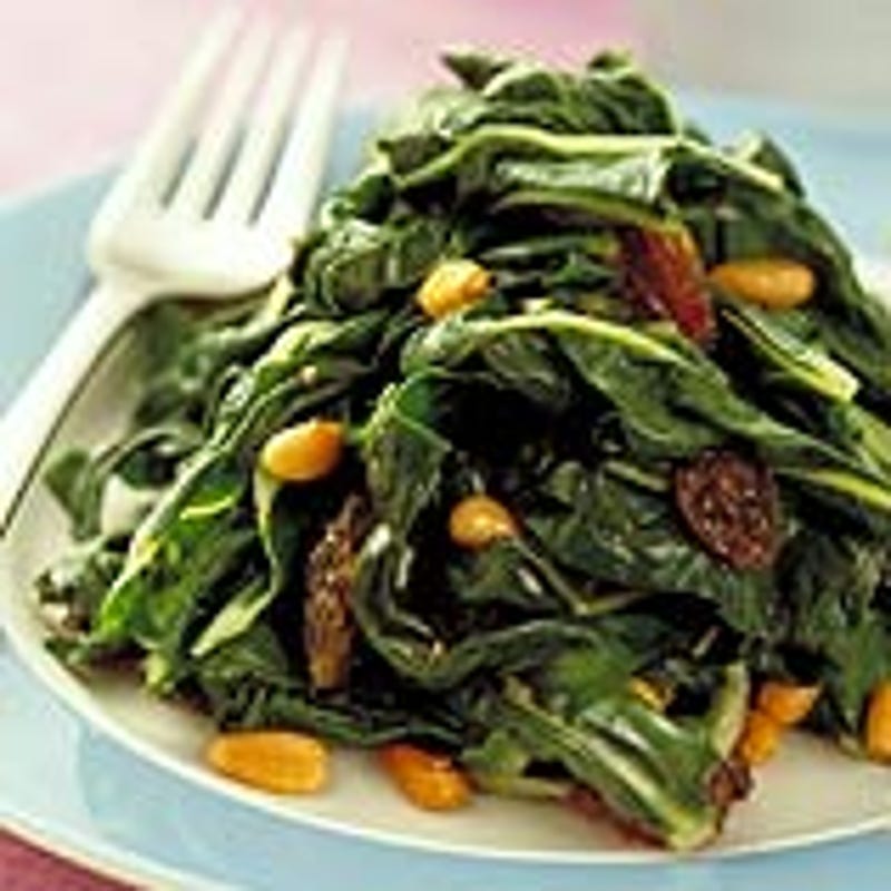 Photo of Spinach with Pine Nuts and Raisins by WW