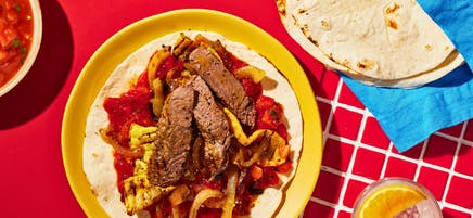 Grilled steak tacos