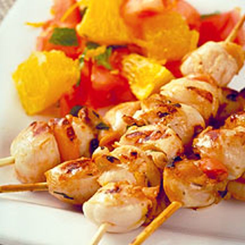 Photo of Orange-grilled scallops with mint and tomatoes by WW