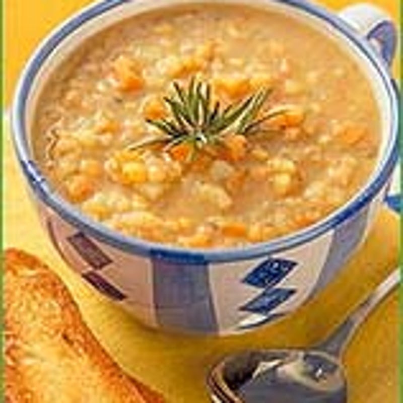 Photo of Split pea soup with garlic toasts by WW