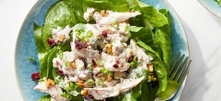 Cranberry-walnut turkey salad