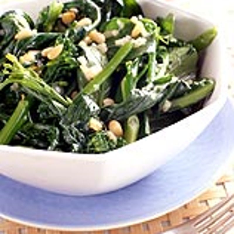 Photo of Broccoli rabe with pine nuts by WW