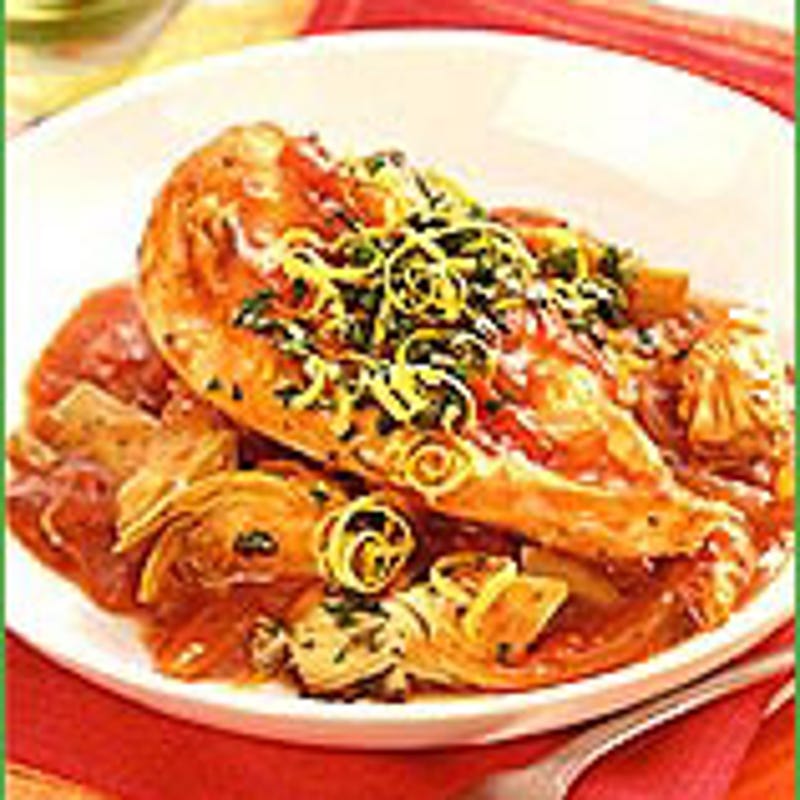 Photo of Chicken stewed with artichokes and tomatoes by WW