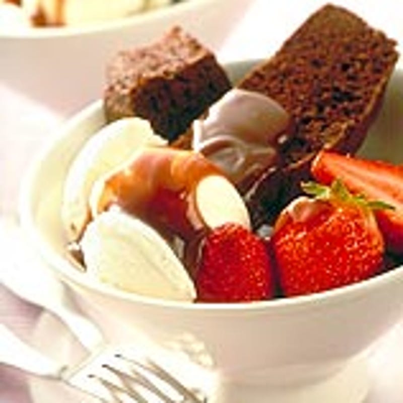 Photo of Hot fudge brownie sundae by WW