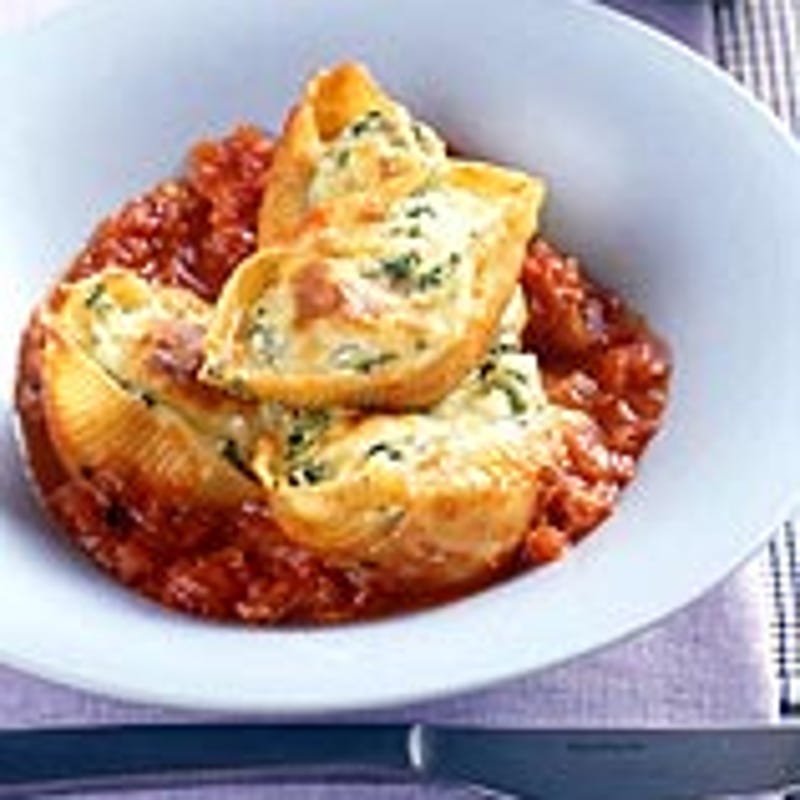 Large Shell Chicken Recipes Cheesy chicken shells | Recipes | WW USA