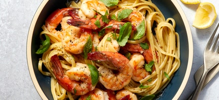 Shrimp Scampi with Linguine