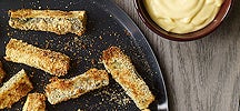Zucchini Sticks with Honey Mustard Mayo
