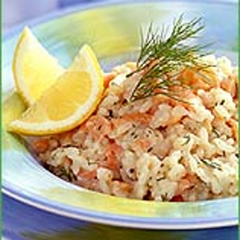 Photo of Havarti-dill smoked salmon risotto by WW