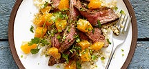 Flank steak citrus salad