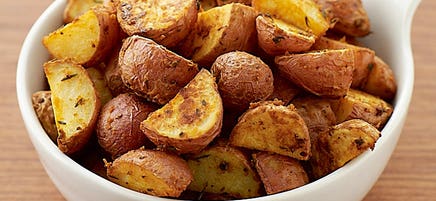 Dijon-roasted new potatoes