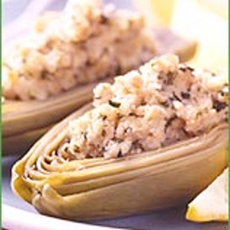 Photo of Herb and garlic stuffed artichokes by WW