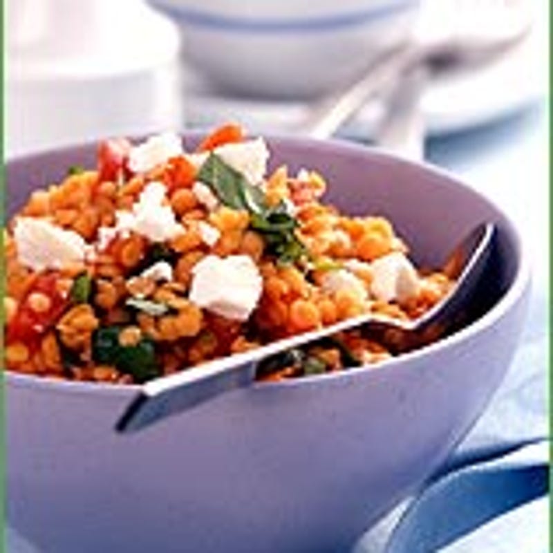 Photo of Lentil and roasted pepper salad with feta by WW